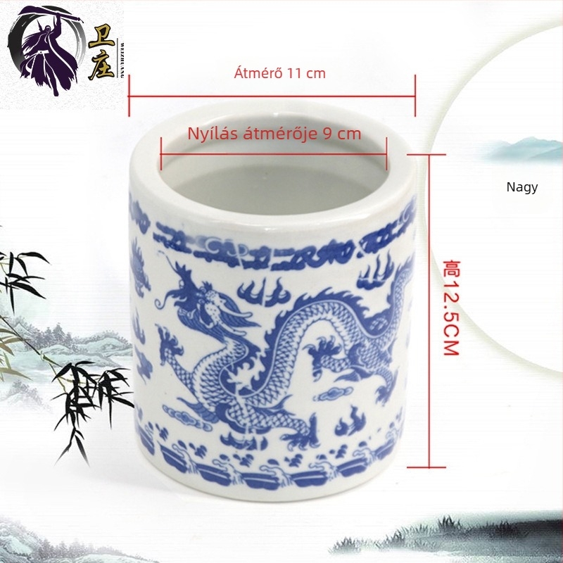 Weizhuang kerámia tolltartó, hengeres