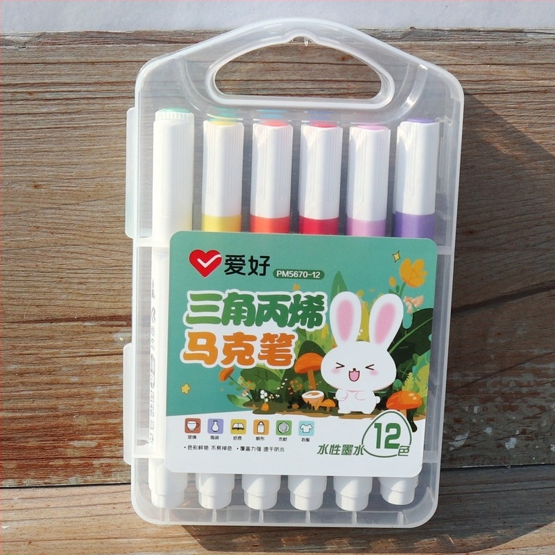 Hobby háromszög alakú akril marker, mosható, diákoknak