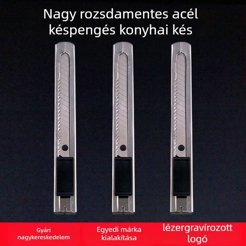 Li Nai rozsdamentes acélból készült barkácskés papírvágáshoz és tapéta vágásához