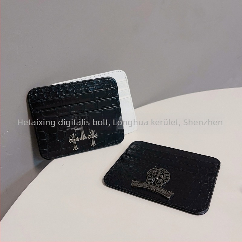 Uniszex PU bőrkártyatartó, kompatibilis a jogosítvánnyal és a személyi igazolvánnyal, több rekeszes kártyaorganizátor