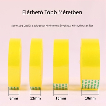 Ruida BOPP irodai ragasztószalag, alapanyag: BOPP, termékkód: Stationery tape, logó nyomtatás: elérhető, ajándékcsomagoláshoz alkalmas