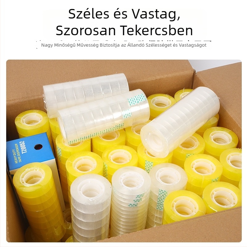 Ruida BOPP irodai ragasztószalag, alapanyag: BOPP, termékkód: Stationery tape, logó nyomtatás: elérhető, ajándékcsomagoláshoz alkalmas