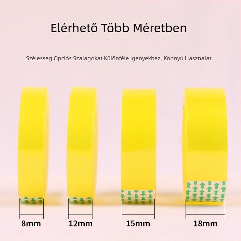 Ruida BOPP irodai ragasztószalag, alapanyag: BOPP, termékkód: Stationery tape, logó nyomtatás: elérhető, ajándékcsomagoláshoz alkalmas