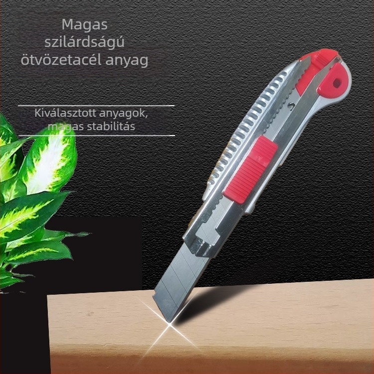 Tapétázó és papírvágó kés – nehéz terhelésű, öt pengével; Márka: Dragon craftsman; Anyag: ABS+ötvözet / magas széntartalmú acél; Súly: 128 g; Termékkód: F875m5j865t786
