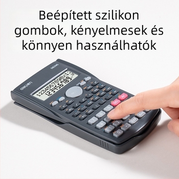 Deli D82MS tudományos számológép, 12 számjegy kijelző, elem benne