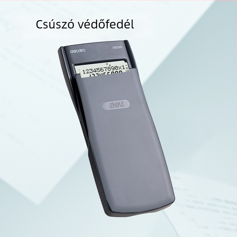 Deli D82MS tudományos számológép, 12 számjegy kijelző, elem benne