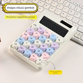 Dopamine candy-colored mechanikus billentyűzet magas esztétikai értékkel, ideális diákoknak, irodába, pénzügyekhez és számviteli asztali számológéphez