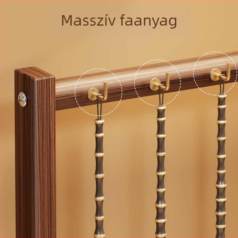 Tömörfa ecsetakasztó állvány kalligráfiához, fenyőből, modell 2266793645007440768, Brand Fan Lilin