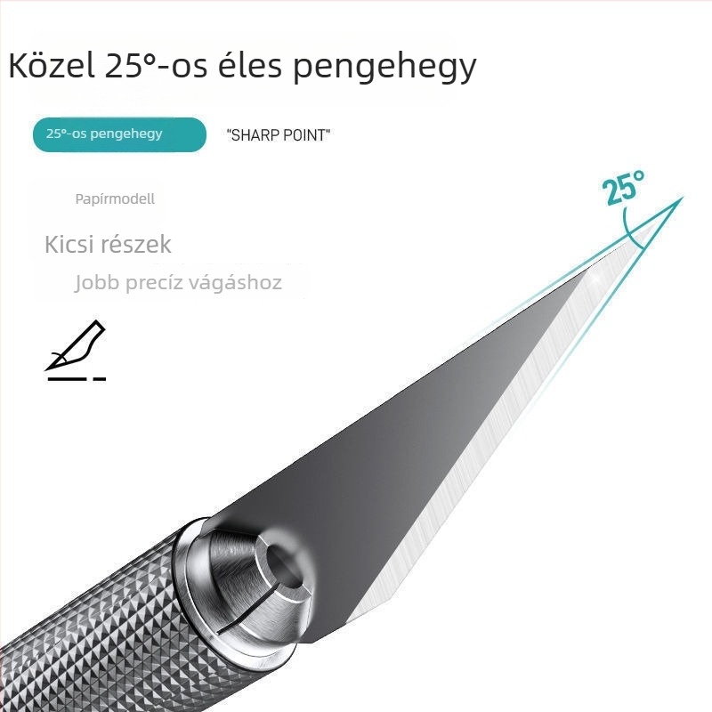Deli 2102 gravírozó kés – fa gravírozó eszköz, papírvágás, tollkés, gumibélyeg készítéséhez