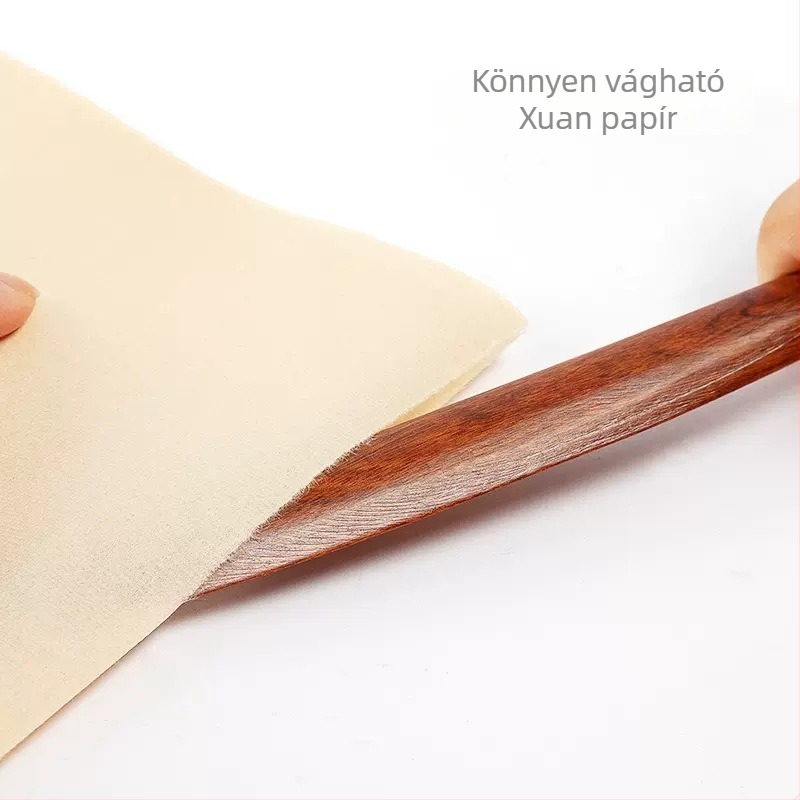 Kézi papírvágó kaligráfiához és Xuan papírhoz, mahagónifából készült, vintage kézzel készített, kis levélnyitó kés