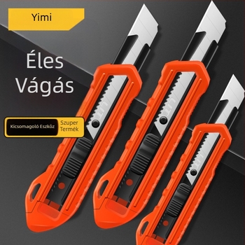 Univerzális vágókés ABS mérnöki műanyag testtel, modell LIT-193454, penge 18 mm, tömeg 0,2 kg