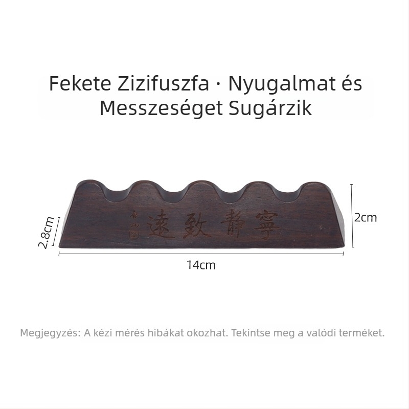 Fából készült tolltartó kaligrafiához — ötujjú alakú, testreszabható, logó nyomtatás elérhető, SKU 965478812354