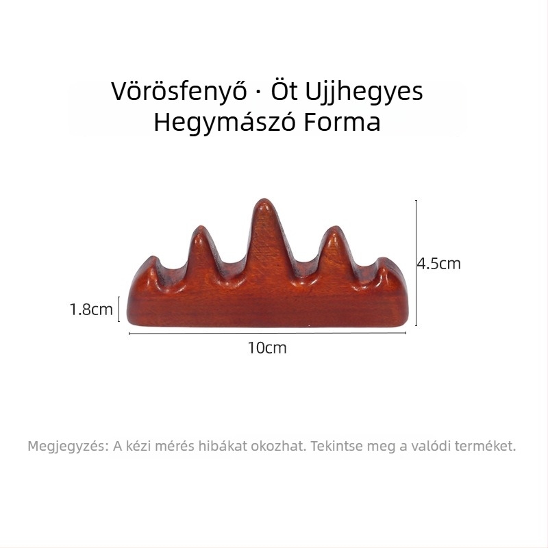 Fából készült tolltartó kaligrafiához — ötujjú alakú, testreszabható, logó nyomtatás elérhető, SKU 965478812354