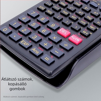 WB-82MS Hordozható Funkciókalkulátor Trigonometrikus Funkciókkal, 12 számjegyű kijelző, Műanyag ház, elem benne