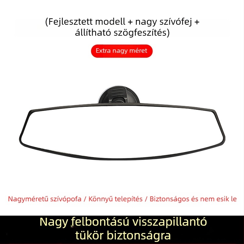 Elektromos háromkerekű belső visszapillantó tükör szívófejjel, hátrameneti tükör, univerzális négykerekű járművekhez, széles látómező