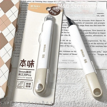 Csomagoló kés M&G Morning Light, modell 913S6, műanyag markolat, penge szélesség 9 mm