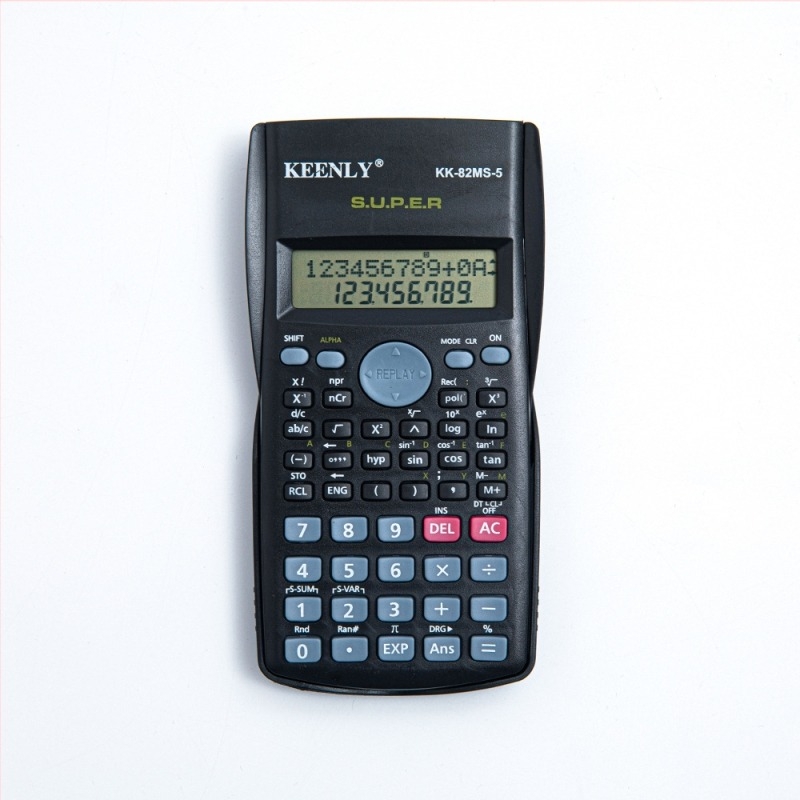 Kaiyi 82MS többfunkciós számológép, 12 számjegyű kijelző, műanyag ház, elemről működik