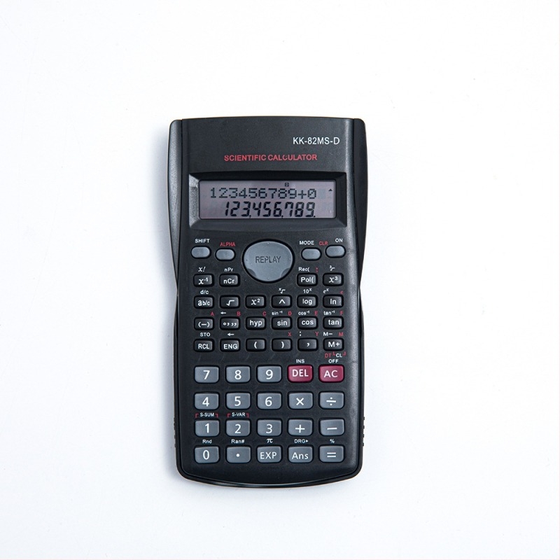 Kaiyi 82MS többfunkciós számológép, 12 számjegyű kijelző, műanyag ház, elemről működik