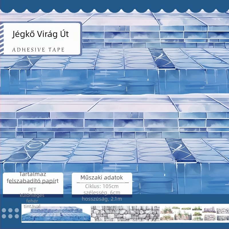 Sandu Wenchuang PET kollázs matrica – kézzel készített, vízálló, modern minimális stílus, jegyzetfüzetekhez és dekoratív kollázsokhoz