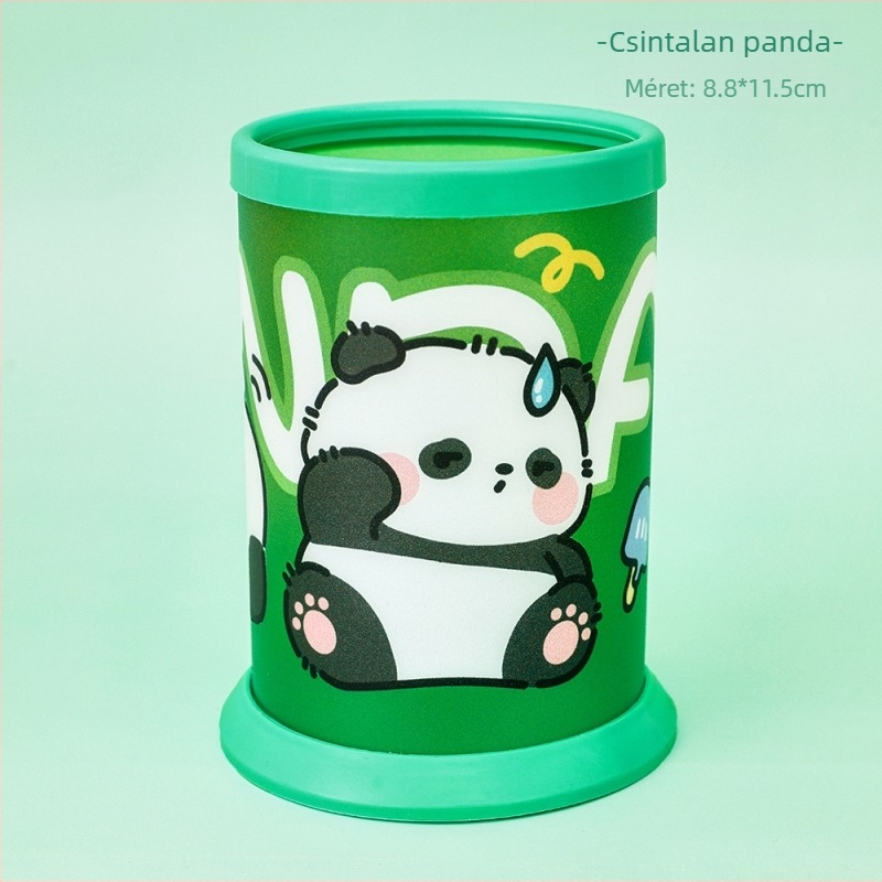 Xinku 2920 Foldozható tolltartó – Kör alakú műanyag asztali rendező, logó testreszabás elérhető