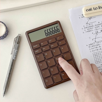 12‑digit kijelzős hordozható tudományos számológép irodai, vizsga és pénzügyi számvitelhez