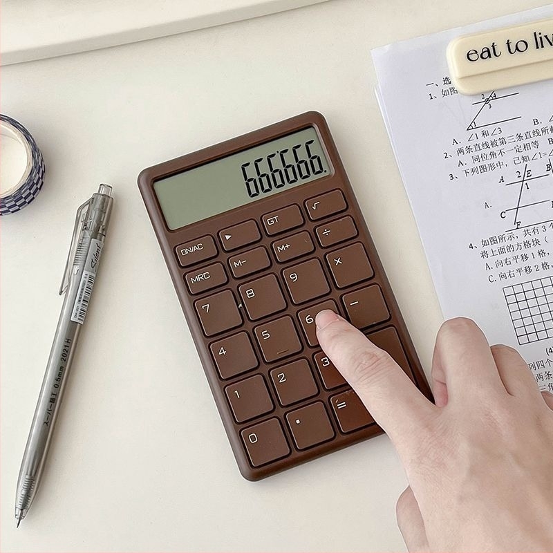 12‑digit kijelzős hordozható tudományos számológép irodai, vizsga és pénzügyi számvitelhez