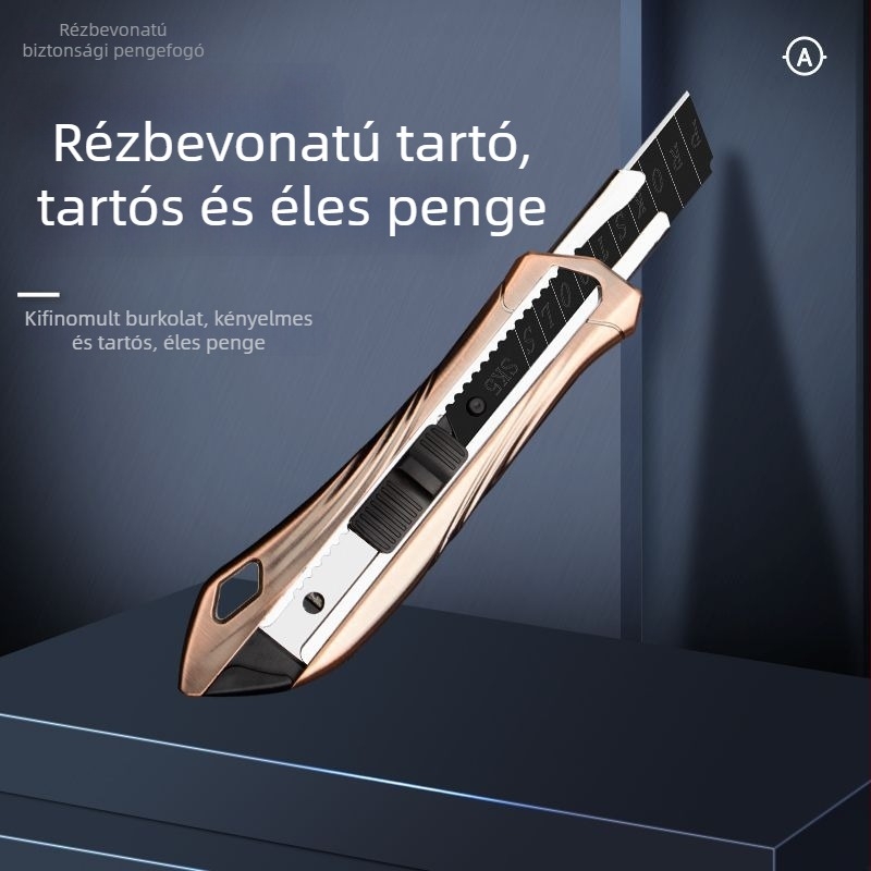 Többfunkciós vágókés - nehéz, rozsdamentes acél penge, tapéta és papír vágásához