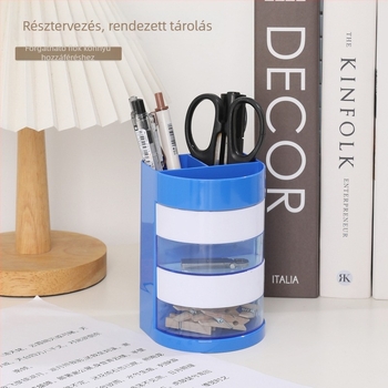 Tolltartó, többfunkciós, stílusos asztali kiegészítő, márka Fuxiang FX904, műanyag, kerek forma