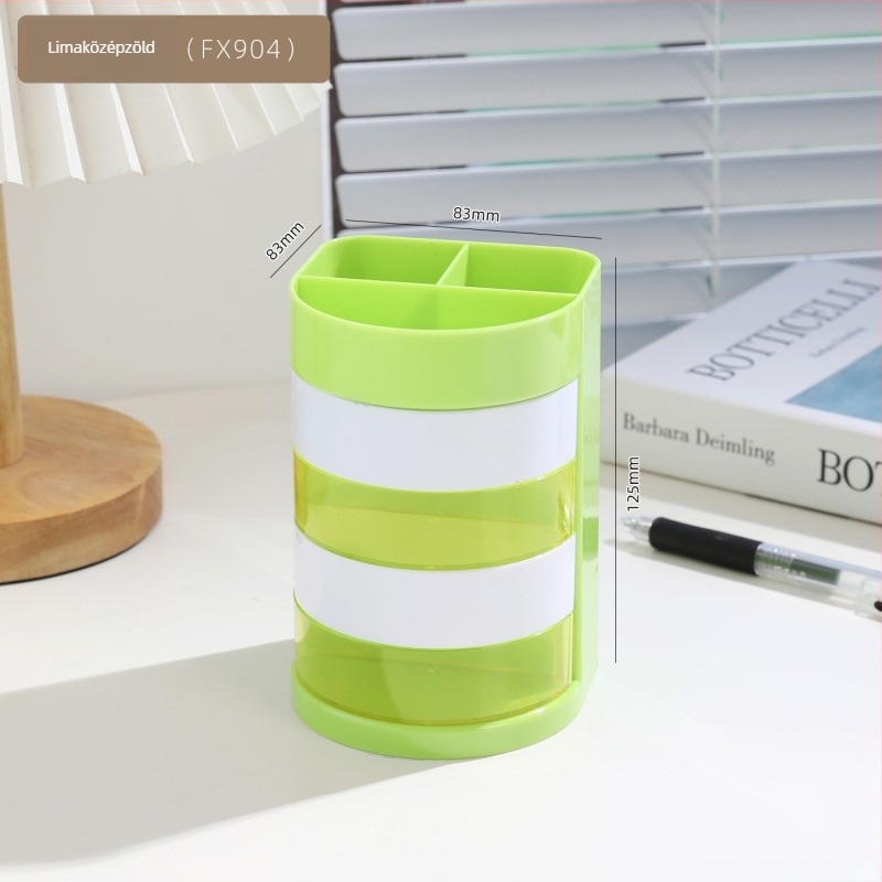 Tolltartó, többfunkciós, stílusos asztali kiegészítő, márka Fuxiang FX904, műanyag, kerek forma
