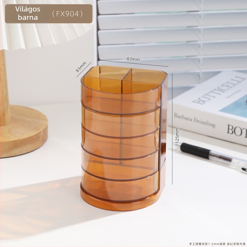 Tolltartó, többfunkciós, stílusos asztali kiegészítő, márka Fuxiang FX904, műanyag, kerek forma