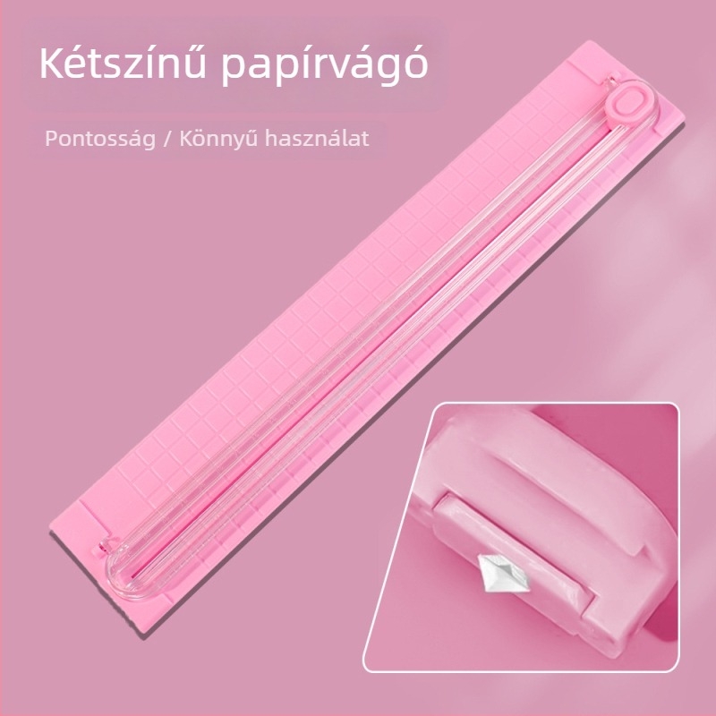 A3 könnyű kézi papírvágó – műanyag test, többfunkciós vágó