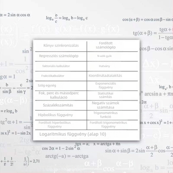Funkcionális számológép tudományos funkciókkal és hangfunkcióval, 10 jegyű kijelző, akkumulátor mellékelve — Yinsheng 82MS