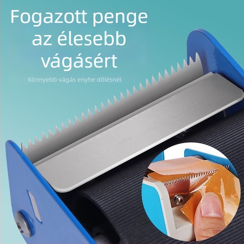 Vasból készült asztali tekercskivágó tömítőgép átlátszó fedéllel