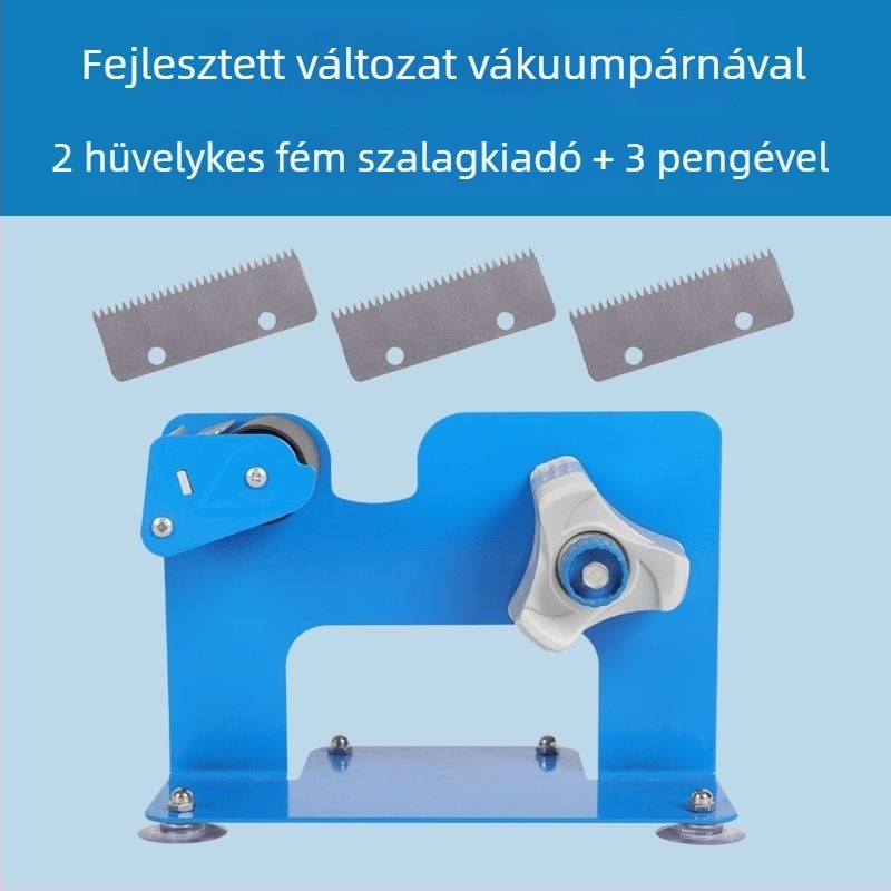 Vasból készült asztali tekercskivágó tömítőgép átlátszó fedéllel