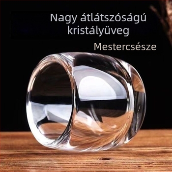 Huiang szeszes italok pohár – modern minimalist stílus, üveg, 1–100 ml kapacitás, logó nyomtatás lehetséges, bemutatva 2024-ben.
