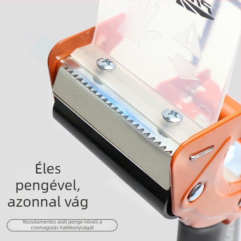 Kézi fém doboz-záró készülék átlátszó szalagvágóval; modellek: 8052/8062; anyag: vas; szalag szélesség legfeljebb 48 mm.