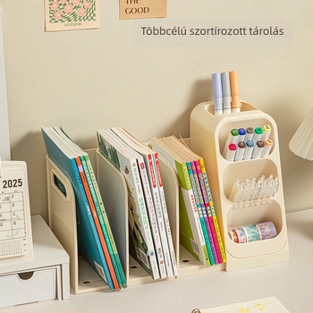 Asztali tároló rekeszekkel (Model 8090 • Anyag: Műanyag • Rekeszekkel • Logó nyomtatása: Igen • Testreszabás elérhető)