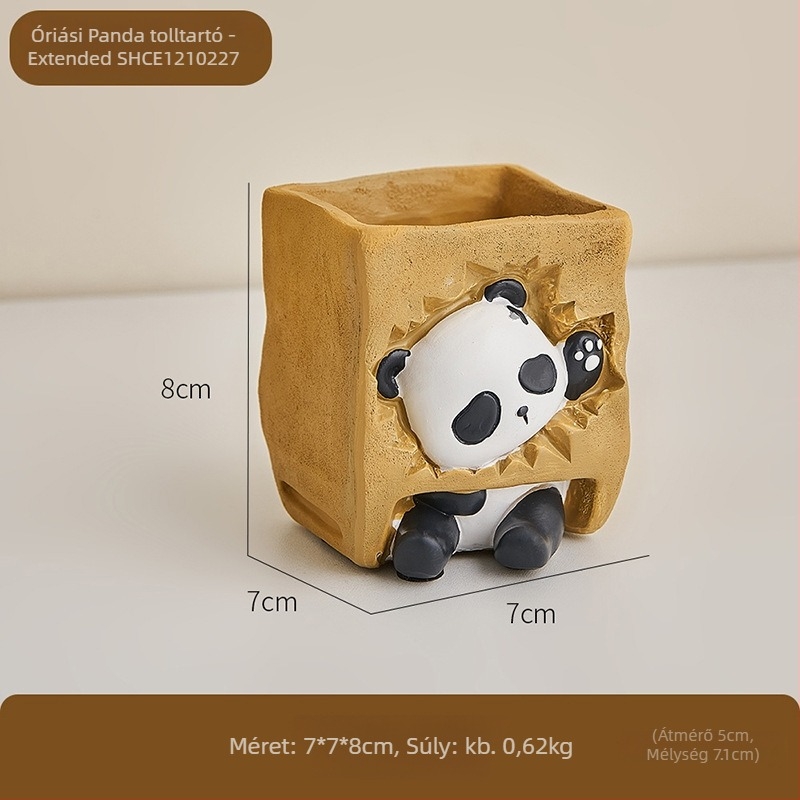 Panda tolltartó az íróasztalra – gyanta dekoratív figura, Márka Yisheng, Modell Shce1210227