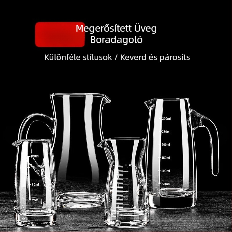 Üveg dekantáló, modern minimál stílus, Kínai eredet, 2020 téli megjelenés, súly 30000