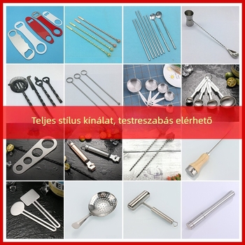 Bár jég eszköz készlet – rozsdamentes acél, modern minimalist stílus, 2017 őszén megjelenés (Márka: Jianjin; Csomagolás: egy darab)