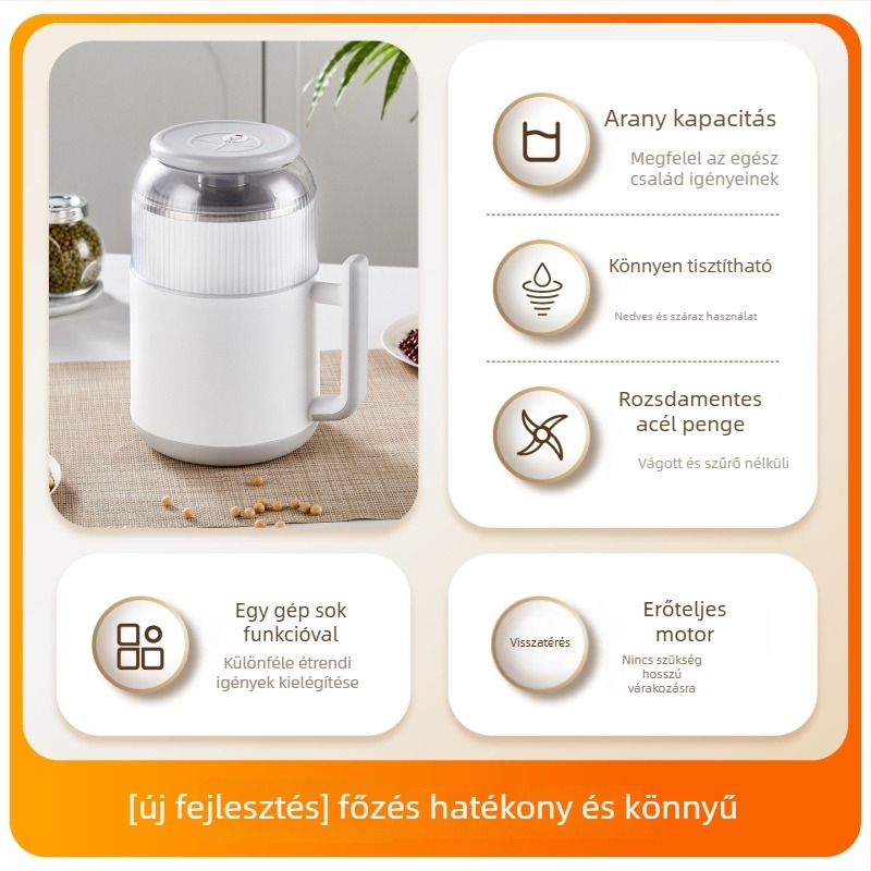 Többcélú elektromos húsdaráló otthoni használatra, 3–5 L kapacitás, rozsdamentes acél test és tál, 5 sebesség, teljesen automata, több mint 6 pengével