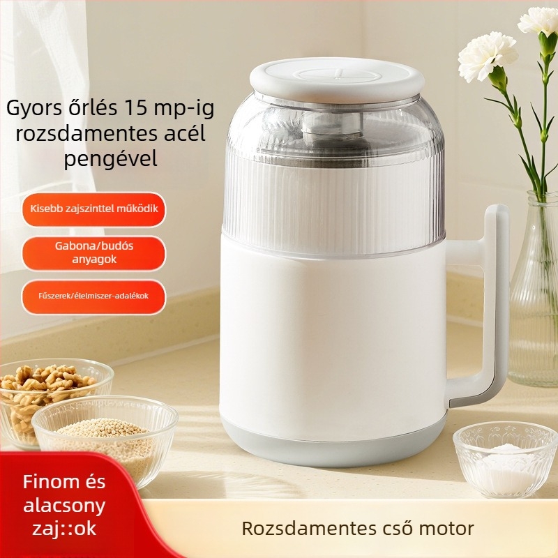 Többcélú elektromos húsdaráló otthoni használatra, 3–5 L kapacitás, rozsdamentes acél test és tál, 5 sebesség, teljesen automata, több mint 6 pengével
