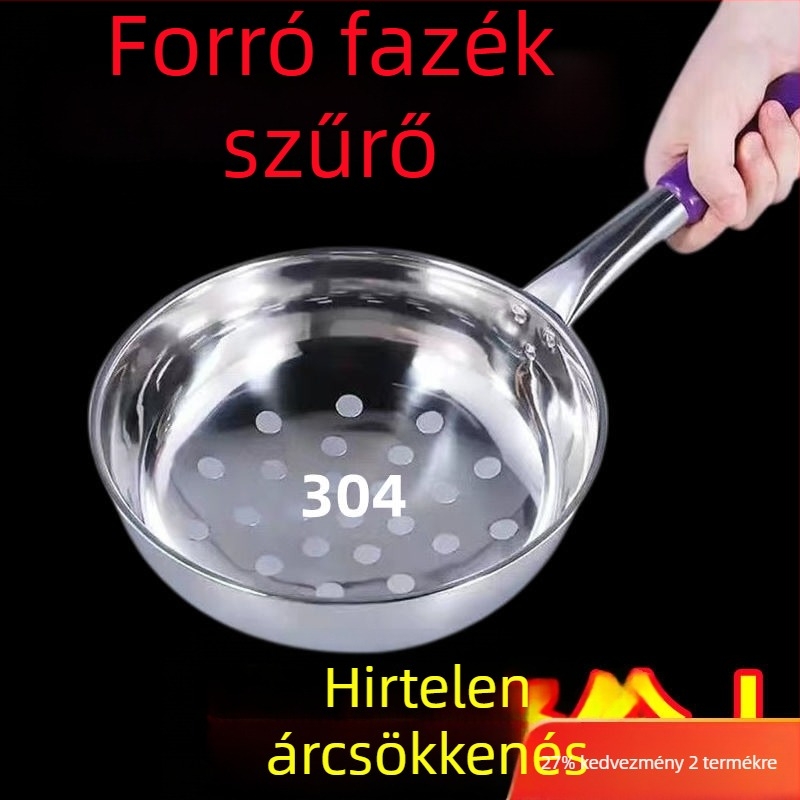 PP anyagú szűrőkanál kézzel készített garnéla leveshez, nagy lyukú halas kanál – Többfunkciós (Anyag: PP; Import: Nem; Funkció: Egyéb)