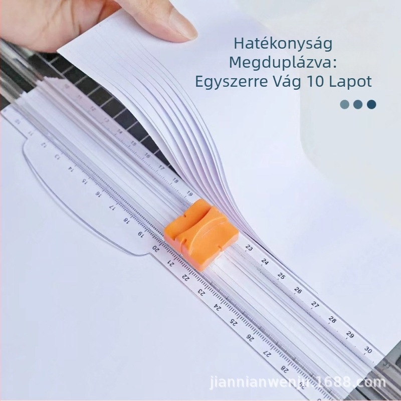 Kézi papírvágó műanyag talppal, modell 853, kézzel készített