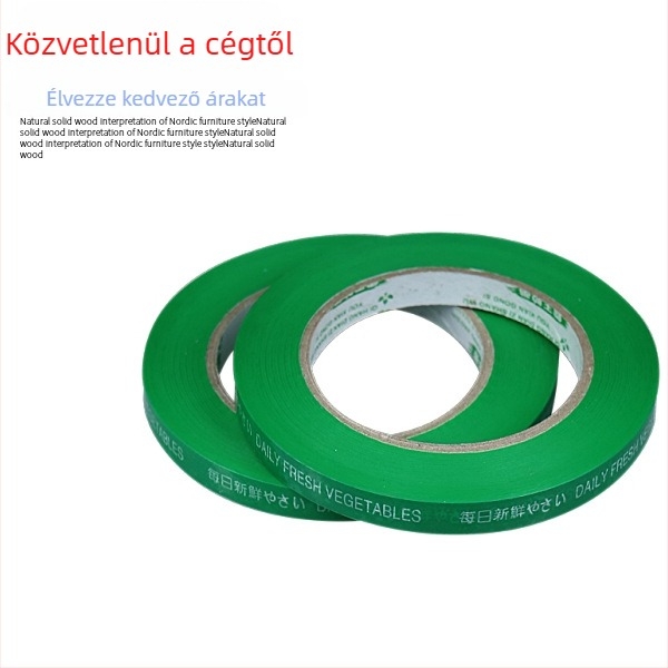 Zöldségek kötöző szalag, BOPP, ökológiai; tartalmaz 1 készlet zöldségek kötöző géppel; csomagolás: 2/5/10/25 tekercsek