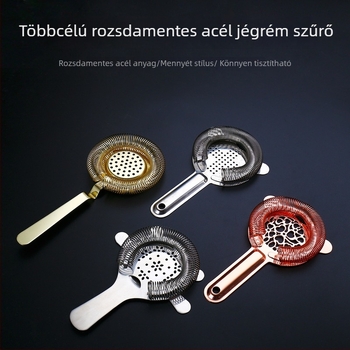 Koktél jeges szűrő – PP anyagú, pohárba keveréshez, bárban használható