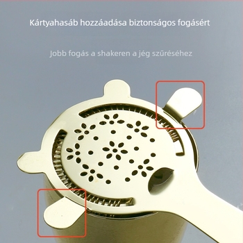 Koktél jeges szűrő – PP anyagú, pohárba keveréshez, bárban használható