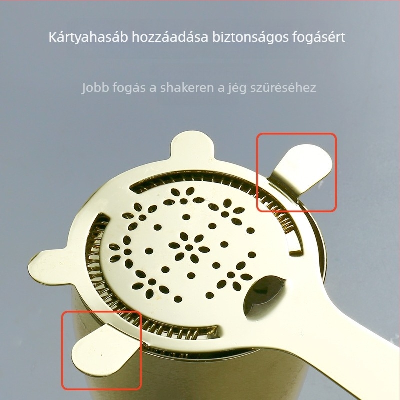 Koktél jeges szűrő – PP anyagú, pohárba keveréshez, bárban használható