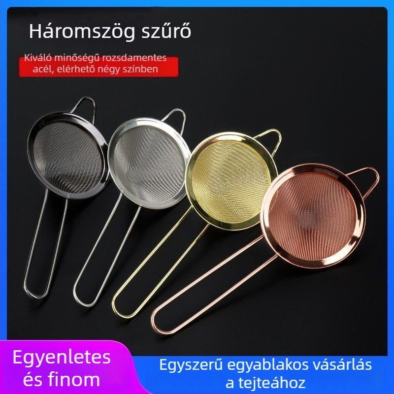 PP kúp alakú szűrő-szita bárhoz, koktélokhoz, tej-teához és gyümölcslevekhez – Unique Item