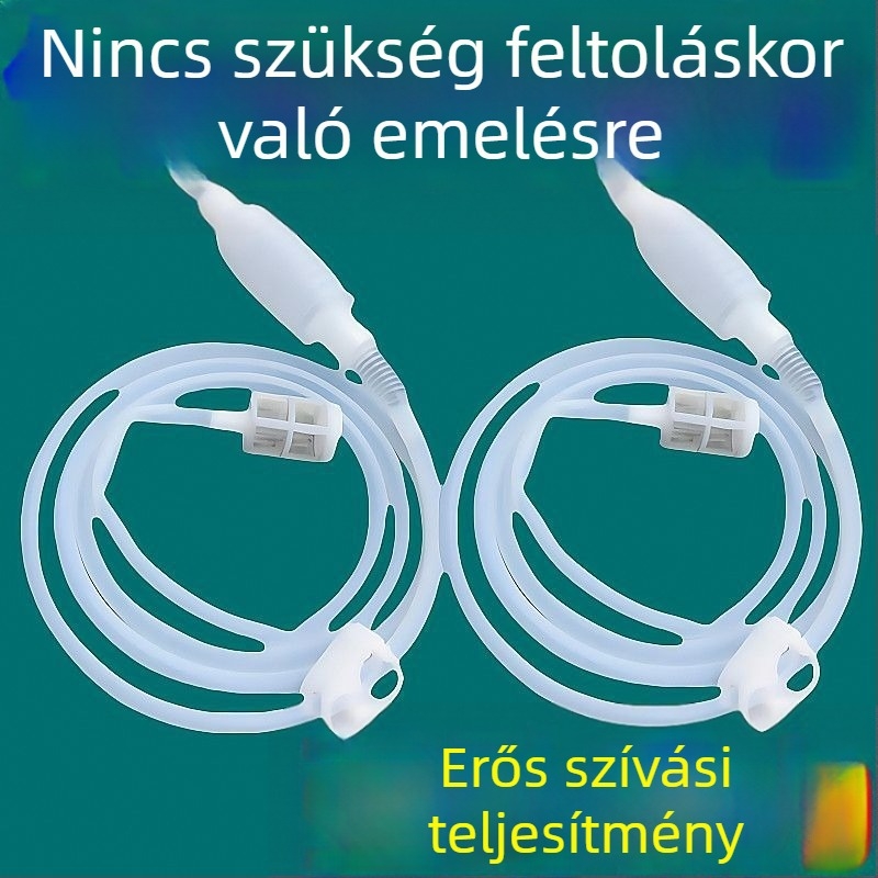 Otthoni használatra készült borpumpa automatikus szívással, 2 m hosszú csövek szűrővel és vízállító csipsszel, PP anyag, Tianshun márka, prémium termék